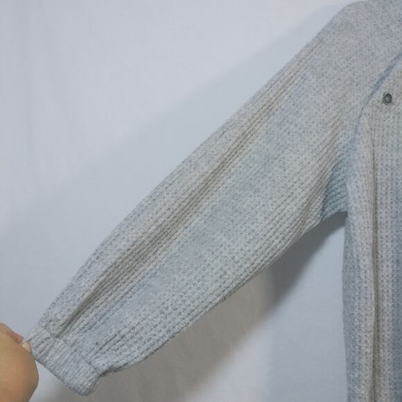 Melloday Nordstrom Cozy Waffle Knit Sweater Size L - Picture 3 of 6